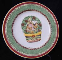 Sakura Debbie Mumm 12 Days of Christmas Eight Maids Plate NEW